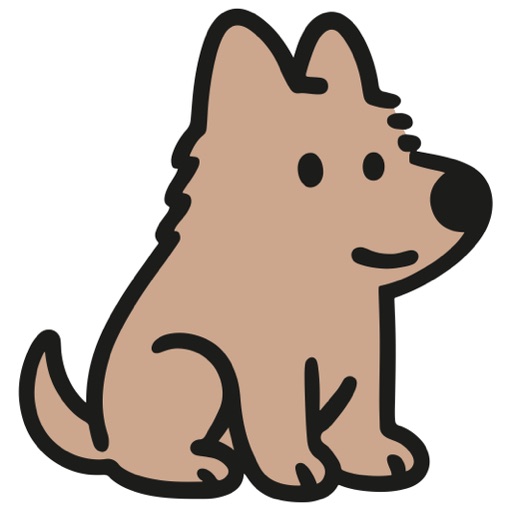 WhelpDesk mascot, a cream puppy illustration